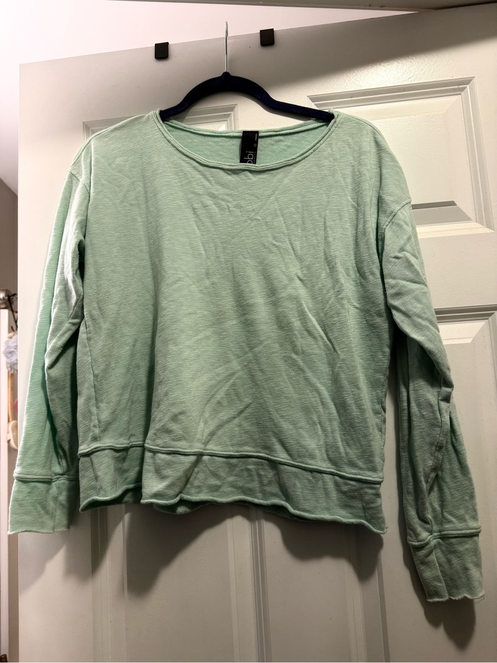 bobi Mint Green Long Sleeve Pullover Top